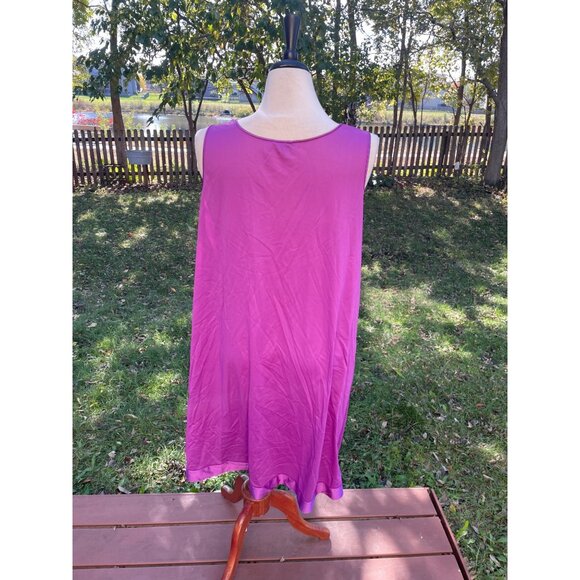 Vintage Vanity Fair Purple Sleeveless Nightgown V Neck Size XLarge - Picture 4 of 9